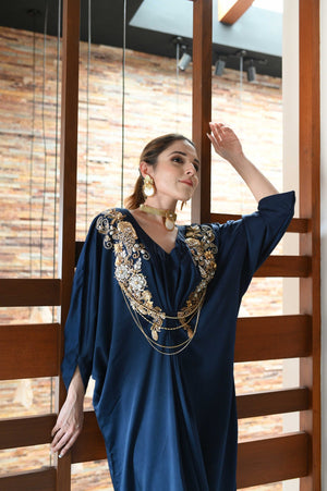 Blue kaftan - Flairs Studio