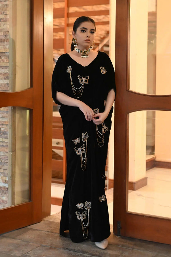 Black Velvet Kaftan