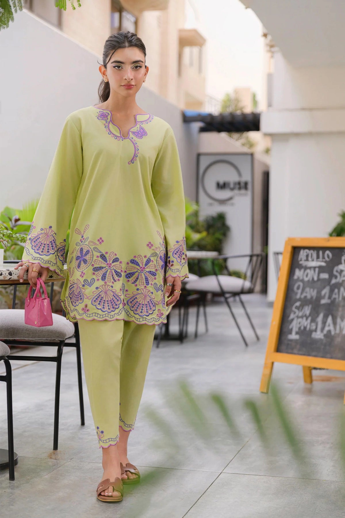 Capri front view - cotton lawn set by Flairs Studio | Designer Wear Pakistani