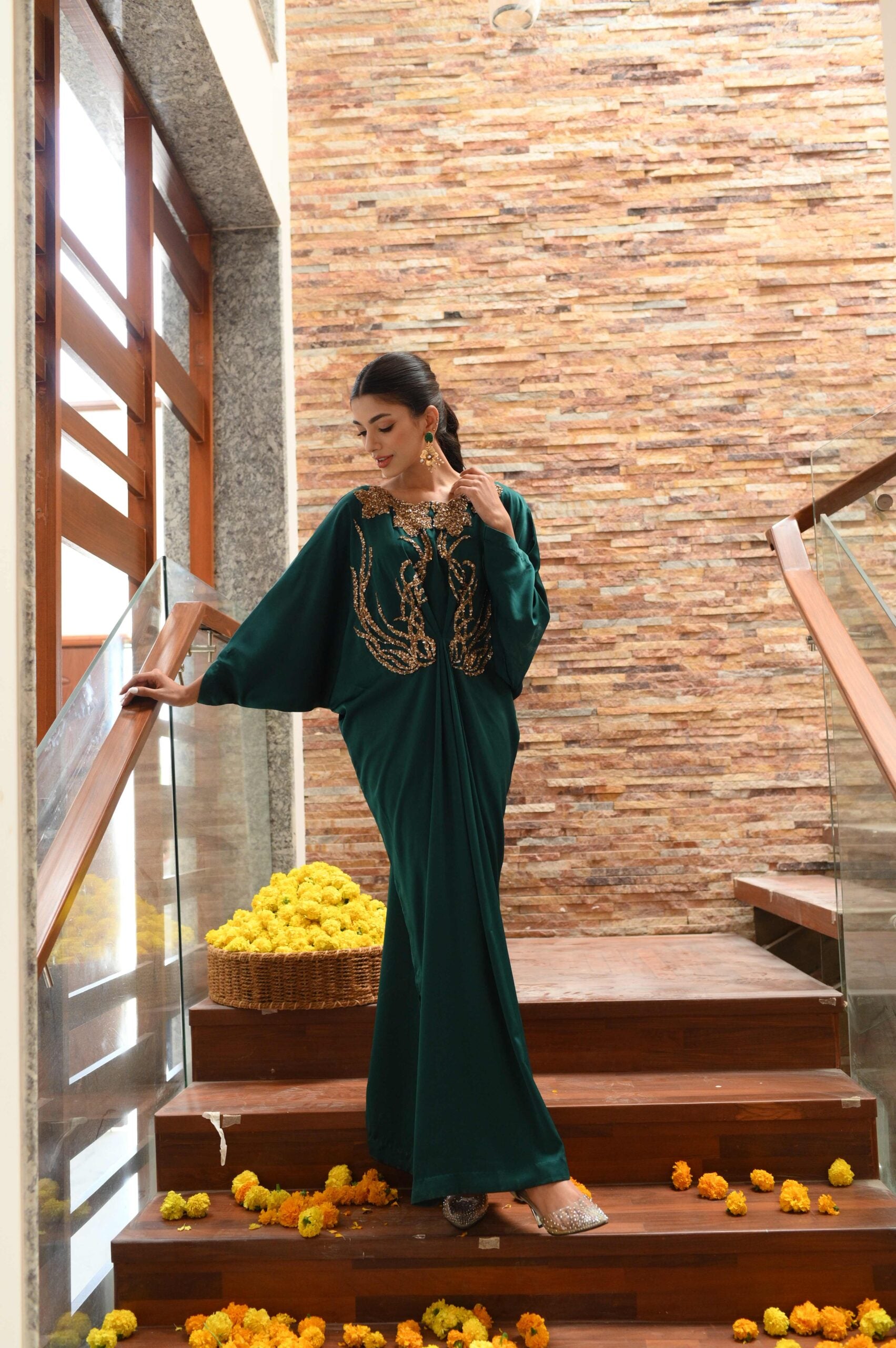 Green kaftan