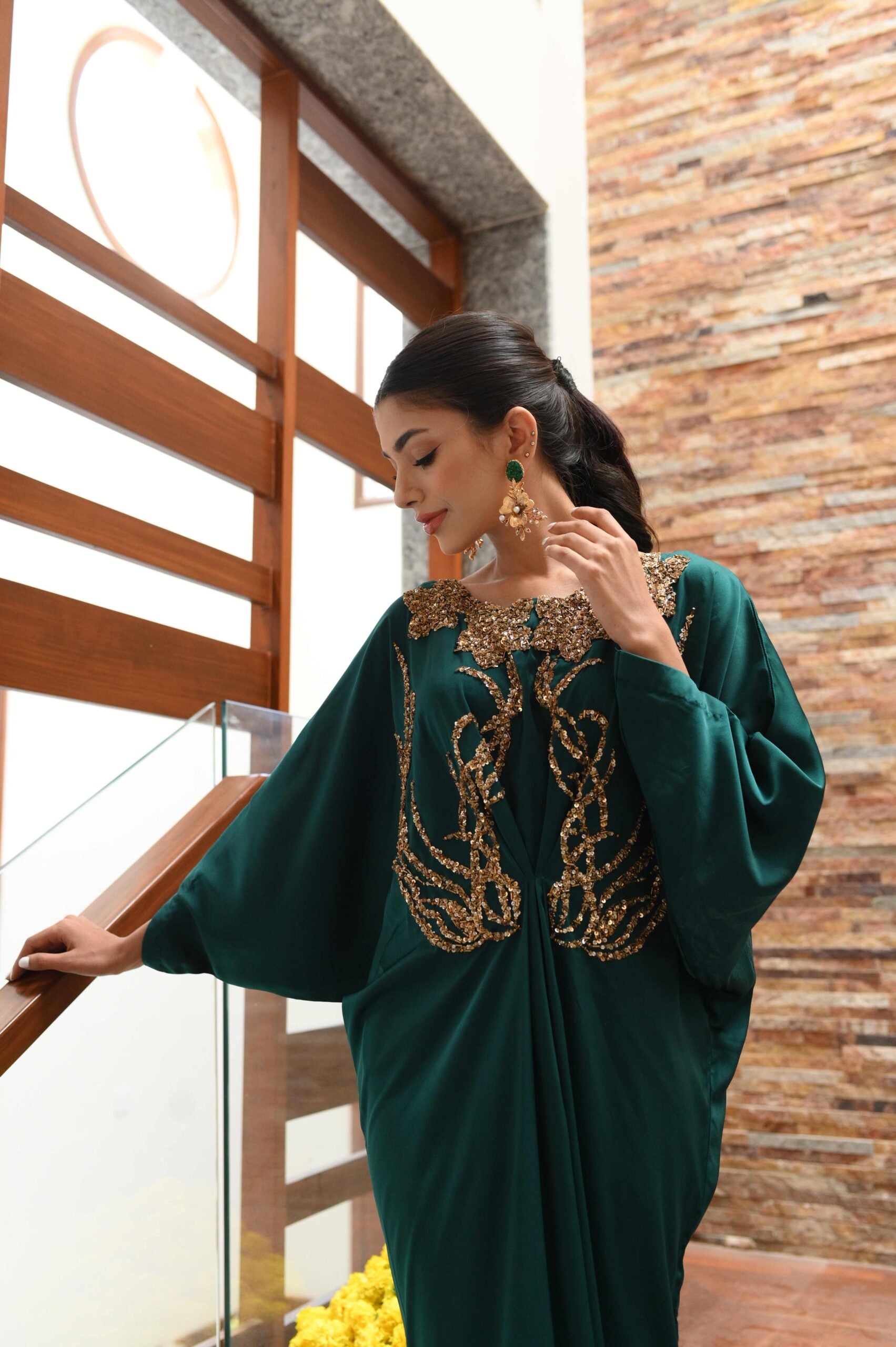 Green kaftan