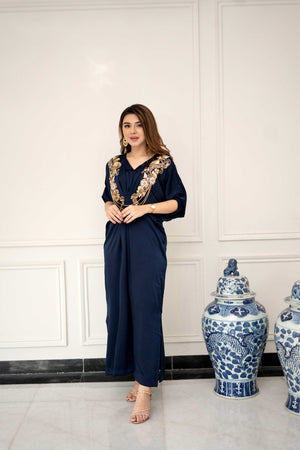 Blue  kaftan - Flairs Studio