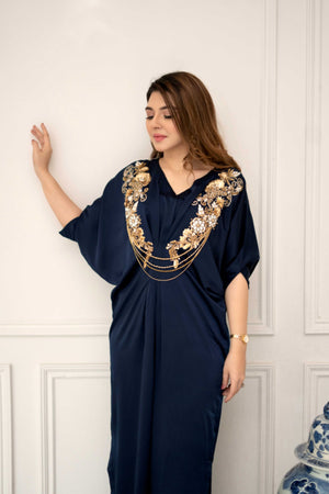 Blue  kaftan - Flairs Studio