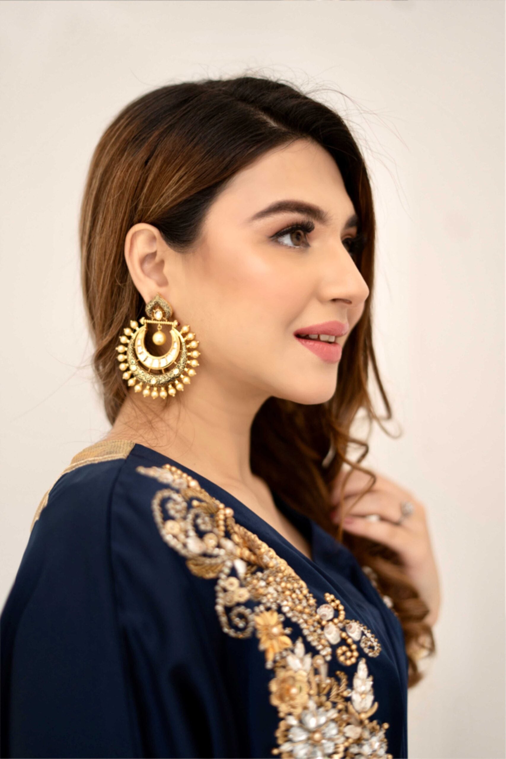 Blue  kaftan - Flairs Studio